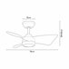 Ventilador techo ASHER aspas led motor DC  Blanco