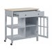 Beliani Carrito de cocina GENOA 80 Gris