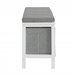 Banco Zapatero de Entreda con 2 Cestas FSR81-HG SoBuy Gris