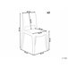Beliani Silla para eventos WESTBRIDGE Transparente