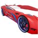 Cama coche LE MANS 90x190cm con luces led Cama coche LE MANS 90x190cm con luces led Rojo