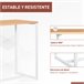 Mesa de Bar Tablero de MDF, Metal HOMCOM, hogar - cocina 115x55 Blanco