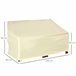 Funda Protectora de Banco Tela Oxford Outsunny 140x84 Beige
