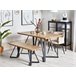Beliani Banco de cama MDF, Hierro UPTON Marron
