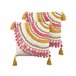 Beliani Cojín decorativo JAMMU Multicolor