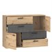 Aparador 2 puertas 4 cajones SKIVE Roble