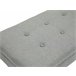 Banco Namaro tapizado en tela con almacenamiento 98x57 Gris