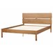 Beliani Cama LED Madera de caucho BOISSET 165x205 Marron