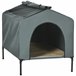 Caseta para Perros Tela Oxford, Acero PawHut 