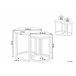 Beliani Conjunto de mesas DENNY 48x48 Negro