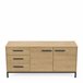 Aparador Craft 2 puertas 3 cajones Negro/ Madera