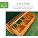 Gallinero de Madera Exterior Madera de abeto PawHut Marron