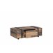 Mesa de centro NELLEKE vintage antiguo 110x35x60cm Marron