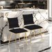 2 piezas, silla de comedor, silla de cocina, silla de salón Negro