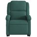 Sillón Reclinable De Masaje Elevable Verde Oscuro