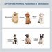 Comedero Elevado para Perros Acero Inoxidable, MDF PawHut Blanco