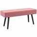 Banco de Cama Poliéster, Espuma HOMCOM Rosa