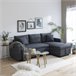 Sofá cama CLARK 3 plazas Gris