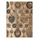 Alfombra de lana POLONIA Olivo Ornamento 235x350 Beige