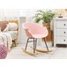 Beliani Silla mecedora HARMONY Rosa