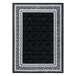Alfombra GLOSS moderno 2813 87 elegante marco griego 160x220 Negro