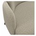 ALEX-Sillón de tela y metal Beige