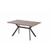 Mesa extensible color blanco OLIVIA Blanco/ Negro