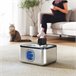 Fuente Agua Mascotas ABS, Acero Inoxidable PawHut Gris
