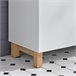 Mueble para Debajo del Lavabo con 2 Puertas Estante BZR92-W SoBuy Blanco