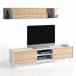 Mueble TV Kira 1 Estante 2 Puertas Roble/Blanco Blanco