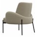 ALEX-Sillón de tela y metal Beige
