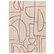 Alfombra de diseño geometrico BERUTI - ATTICGO 160x230 Beige