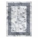 Alfombra lavable ANDRE 1189 Mármol griego 120x170 Blanco/ Gris