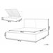 Beliani Cama con somier Poliéster MOISSAC 197x224 Beige