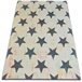 Alfombra SCANDI Estrellas 160x230 Blanco/ Gris