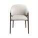 ANGEL CERDA Silla comedor tapizada tela y polipiel Beige