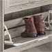 Zapatero con 2 Solapas Organizador FSR137-HG SoBuy Gris
