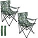 2 Sillas Plegables para exterior de Camping Verde