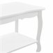 Mesa de centro Pearl Vintage con estante MDF lacado y pino Blanco