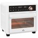 Horno Eléctrico Metal, Vidrio Templado HOMCOM, hogar - cocina Blanco