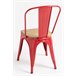 Pack 6 Sillas Torix Madera Natural Rojo