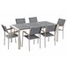 Beliani Conjunto de comedor GROSSETO Grafito
