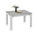 Mesa de comedor extensible Danna 140 190x90 Blanco/ Gris