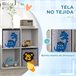 Estantería Juguetes Infantil MDF, Melamina, Tela no Tejida Blanco