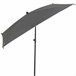 Aktive Parasol de jardín cuadrado con mástil inclinable 175x175 Gris