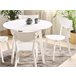 Beliani Conjunto de comedor ROXBY Blanco
