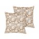 Beliani Cojín decorativo NOTELEA Beige