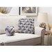 Beliani Cojín decorativo SIRALI Gris Claro