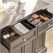 Isla de Cocina con Tablero Extensible FKW71-SCH SoBuy 115 Negro