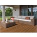 Beliani Conjunto longue PALERMO Marron Claro